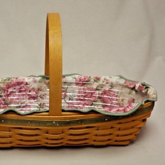 Longaberger 2001 May Series Peony Basket with Liner, Protector and Certificate - Picture 5 of 16